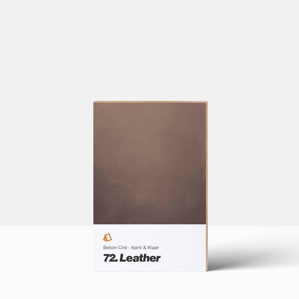 Beton Ciré kleurstaal | Kant & Klaar: 72. Leather Betonstunter