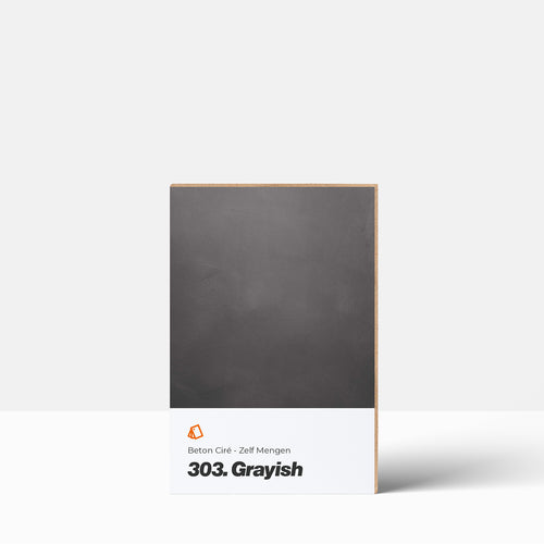 Beton Cire Farbmuster | Selbst Mischen: 303. Graulich