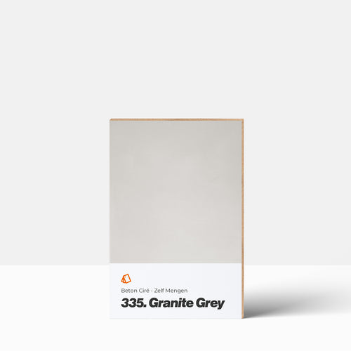 Beton Cire Farbmuster | Selbst Mischen: 335. Granitgrau