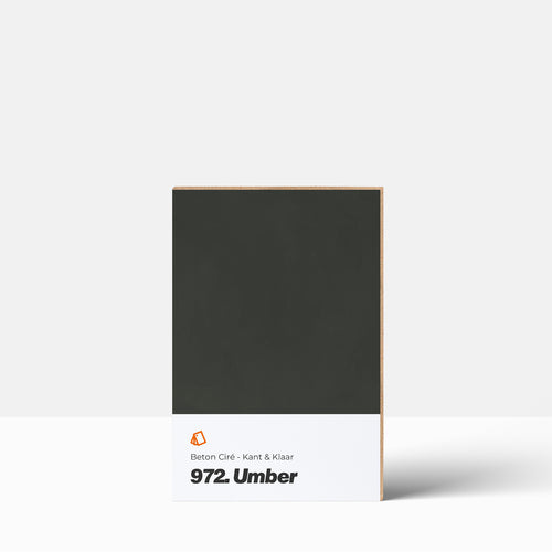 Beton Cire Farbmuster | Fix & Fertig: 972. Umber