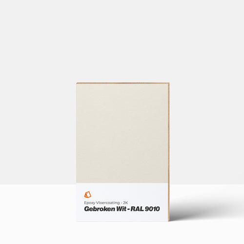 Epoxidharz Bodenbeschichtung Farbmuster | 2K: Gebrochen Weiß / RAL 9010