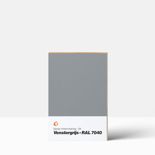 Epoxidharz Bodenbeschichtung Farbmuster | 2K: Fenstergräu / RAL 7040
