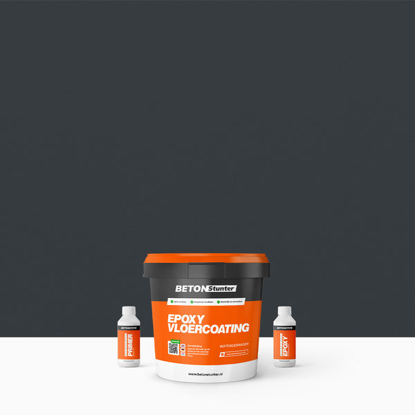 Epoxid <tc>Boden</tc><tc>versiegelung</tc> Paket <tc>|</tc> 2K: Anthrazit / RAL 7016 (Neu)